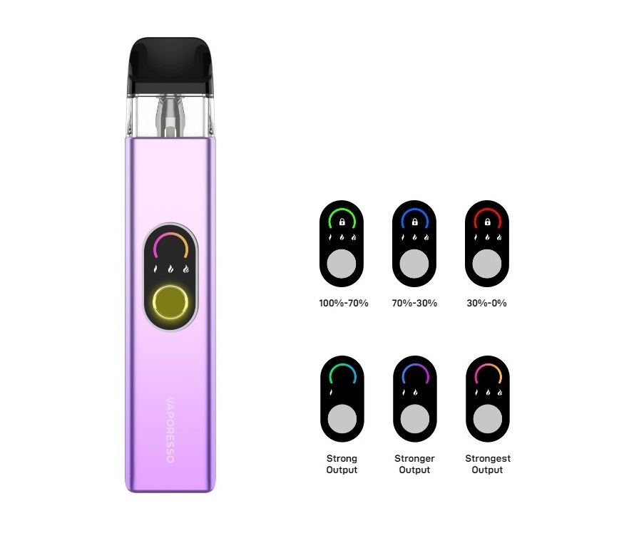 Vaporesso Xros 4 displej